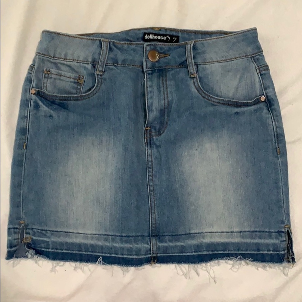Light Wash Denim Skirt